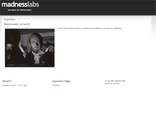Tablet Screenshot of madnesslabs.com
